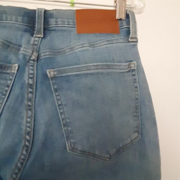 Lucky Brand Jeans Mid Rise Super Skinny Ava Women's 4/27 Ankle Fringe Distressed - Picture 10 of 13